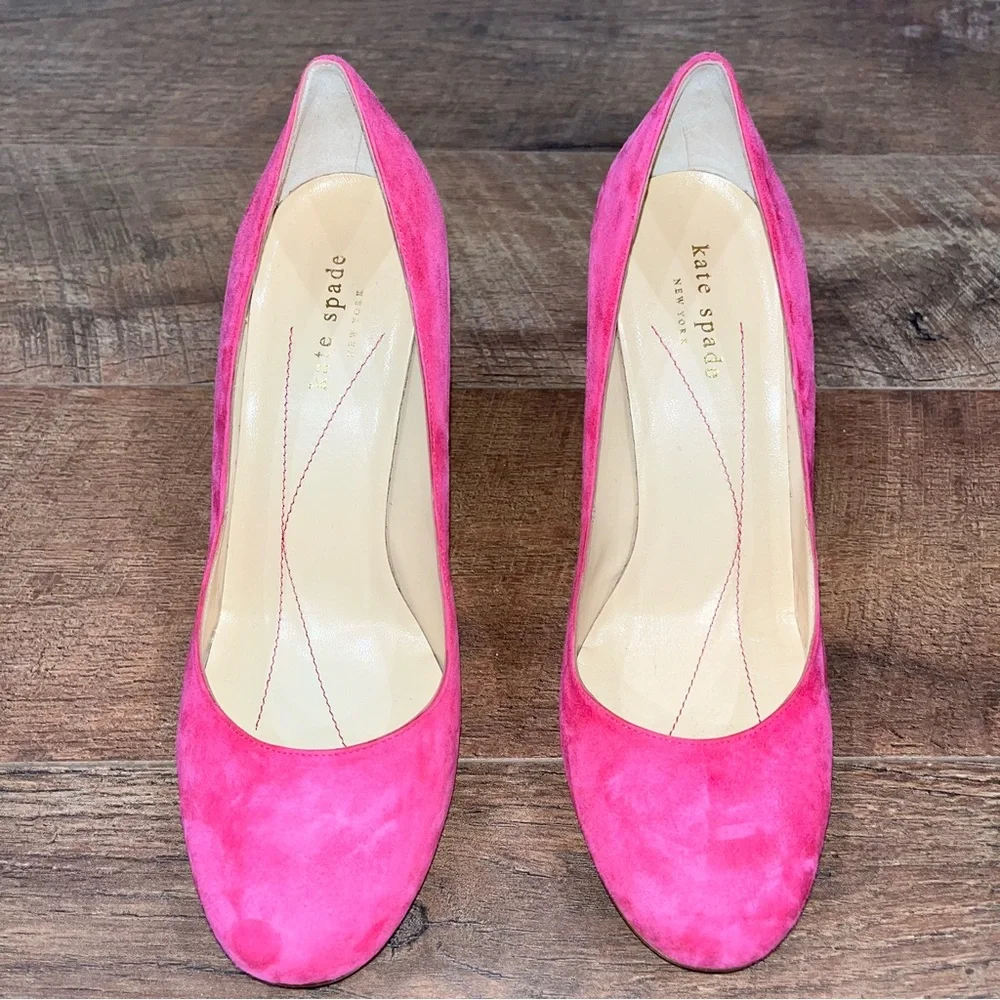 Kate Spade New York Pink Suede Heels - Picture 5 of 12